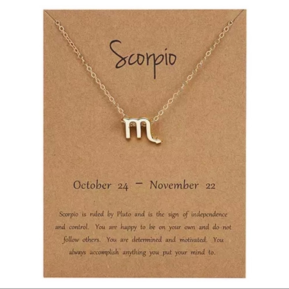 Scorpio ♏️Zodiac Sign Necklace